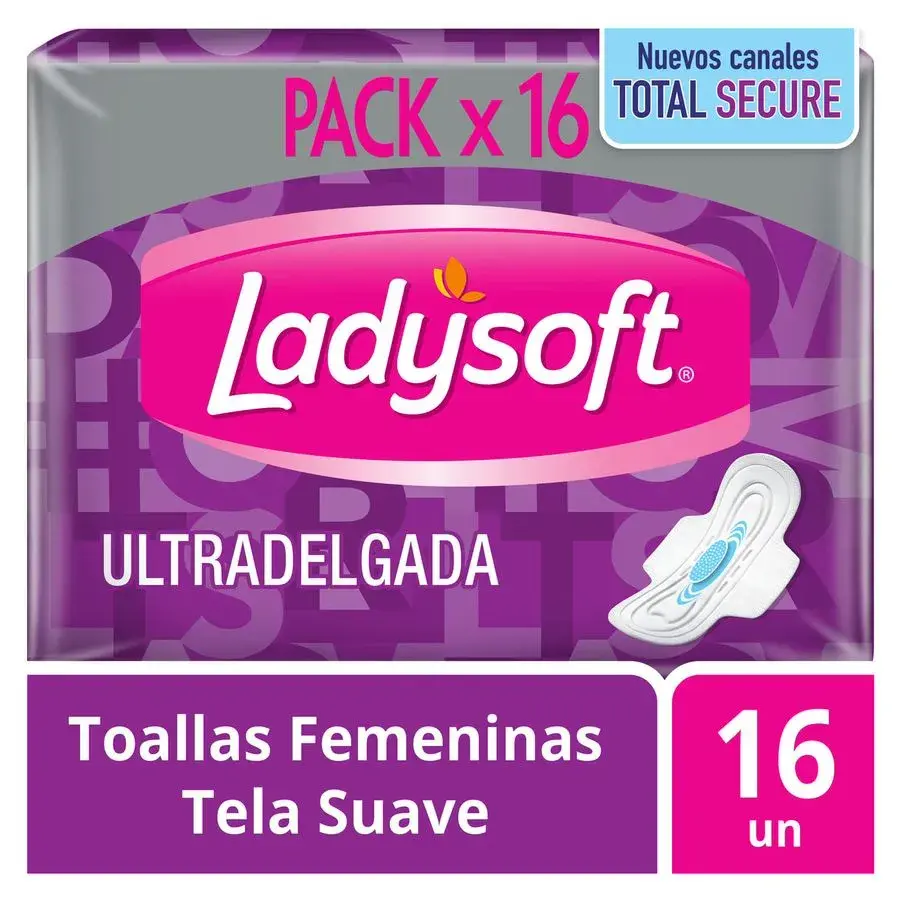 Toalla Femenina Ladysoft Día Ultradelgada