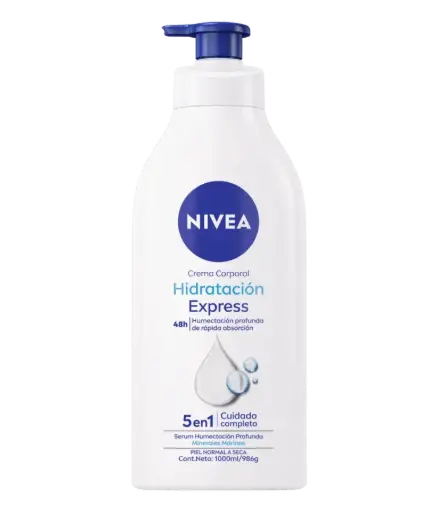 Crema Nivea Hidratación Express Botella 1Lt