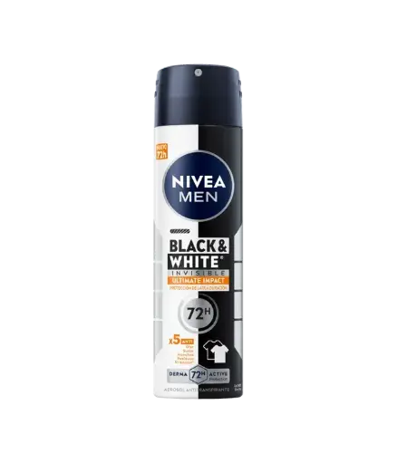 Desodorante Nivea Men B&W Invisible Ultimate Impact Spray 350 ml