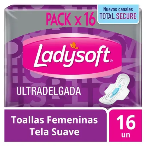 Toalla Femenina Ladysoft Día Ultradelgada