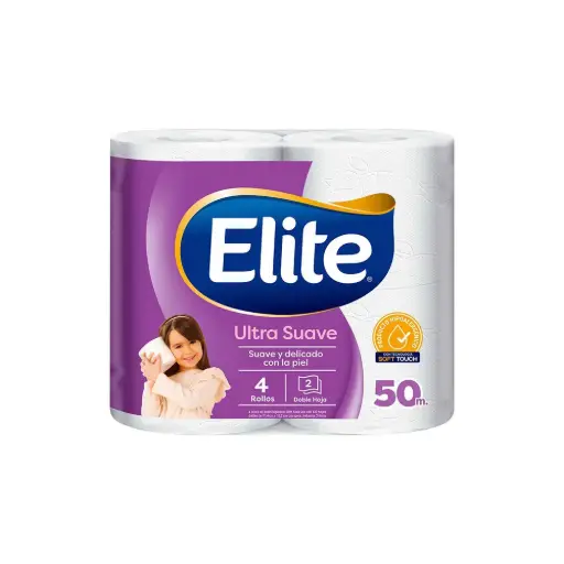 Papel Higiénico Elite Ultra Suave 4 un x50 mt