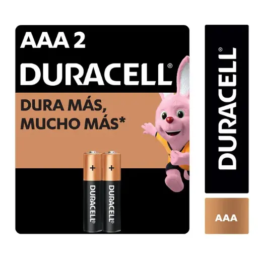 Pilas Alcalina Duracell AAA x2
