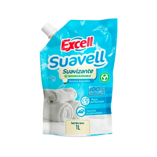 Suavizante Excell Algodon doypack 1 lt