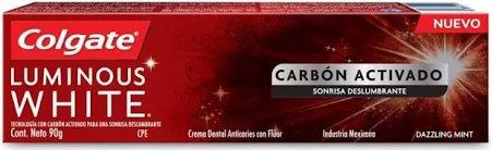 Crema Dental Colgate Luminous Carbon 90 gr