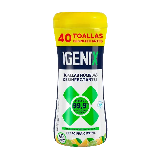 Toallitas Húmedas Igenix Desinfectantes 40 un