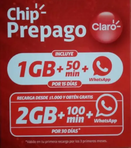  Chip Prepago Claro